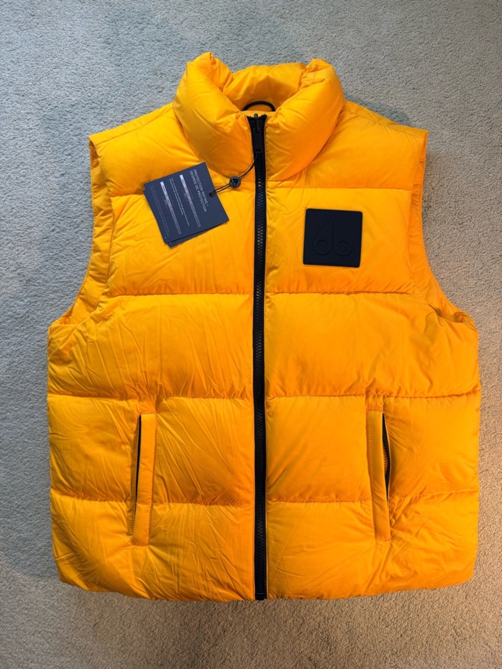 Moose Knuckles Yellow Quilted Down Vest